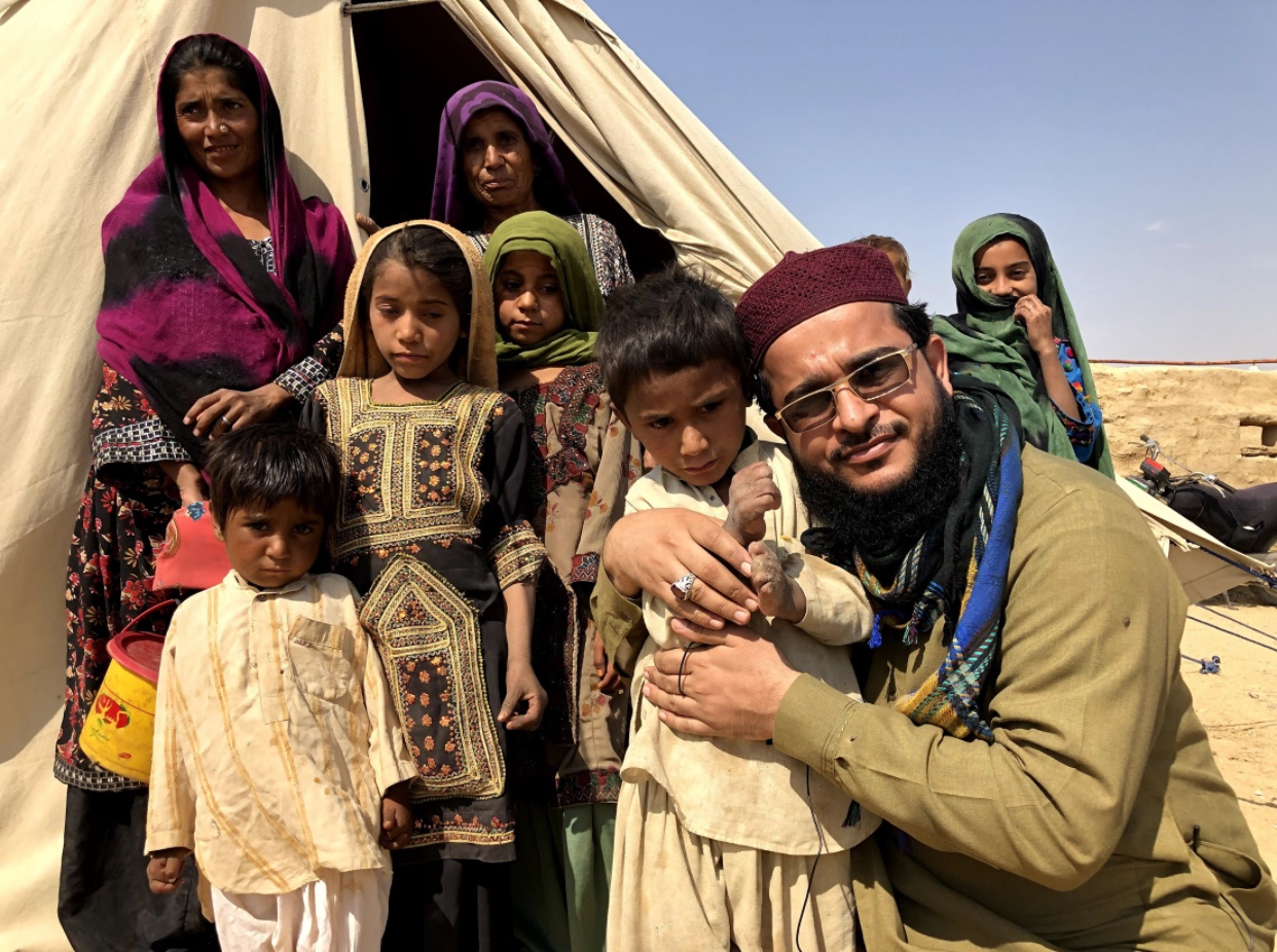 Child at water source